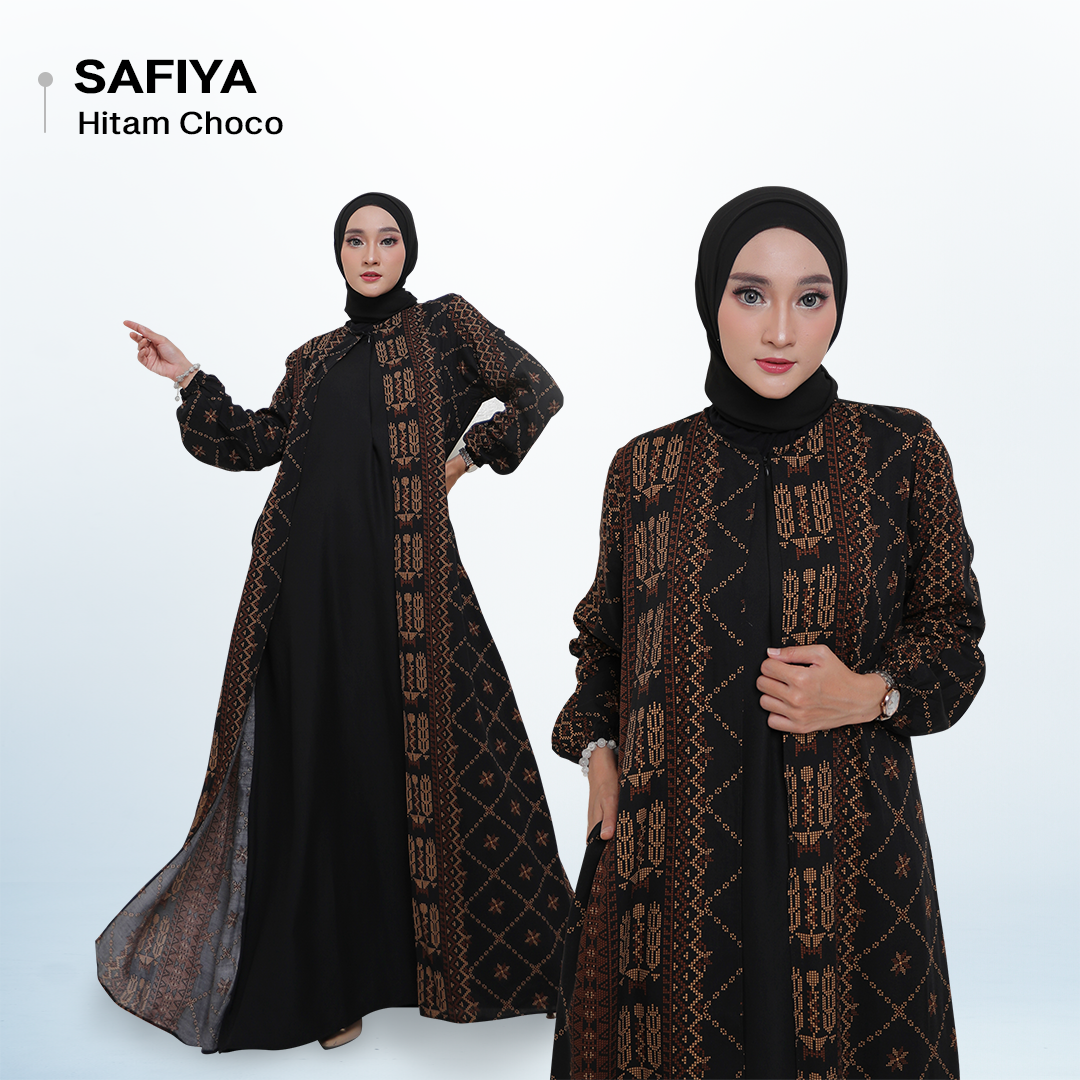 Warna Warni Brand Dress safiya Bahan Rayon Diamond - XL_8