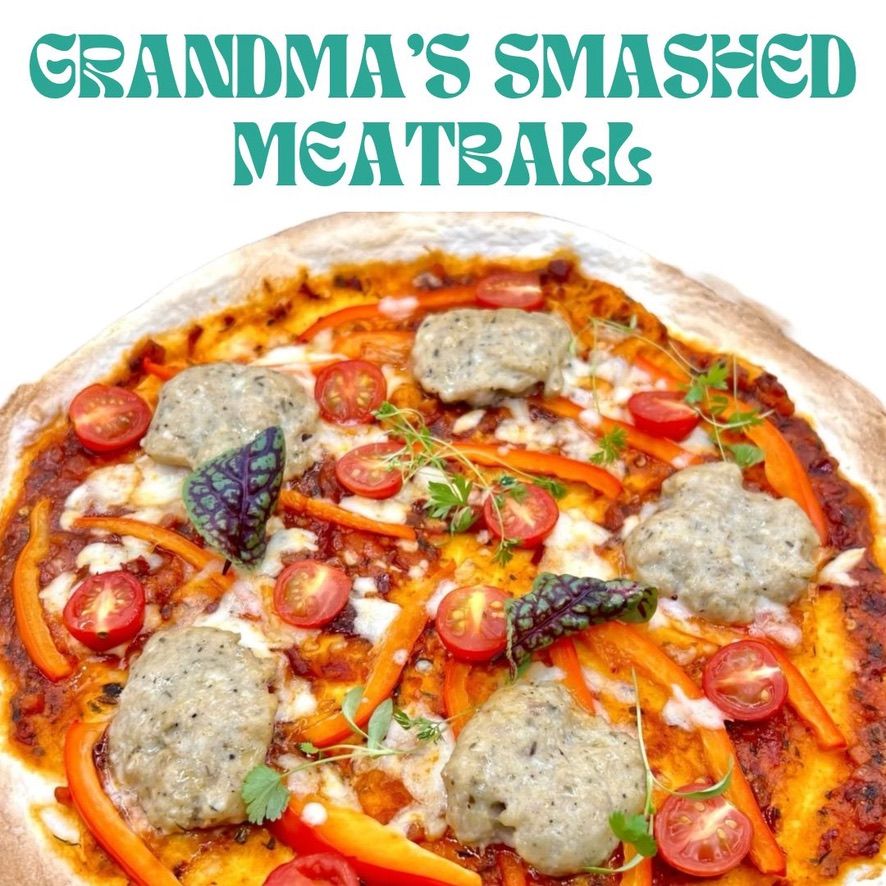 Grandma's Smashed Meatball Tortilla Pizza _0