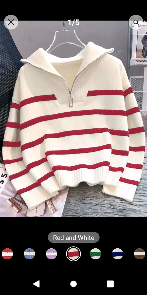 New Autumn Stripped Crew Neck All- Match Sweater, Fashionable & Simple Pullover Design _0