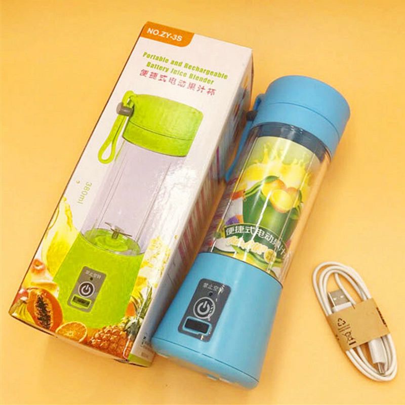 Wireless Portable Blender with 6-Leaf Blade_0