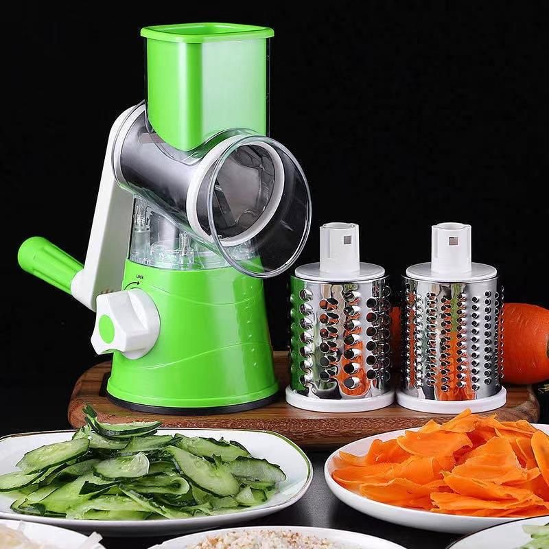 3-in-1 Hand Cranked Vegetable Cutter & Potato Shredder_0