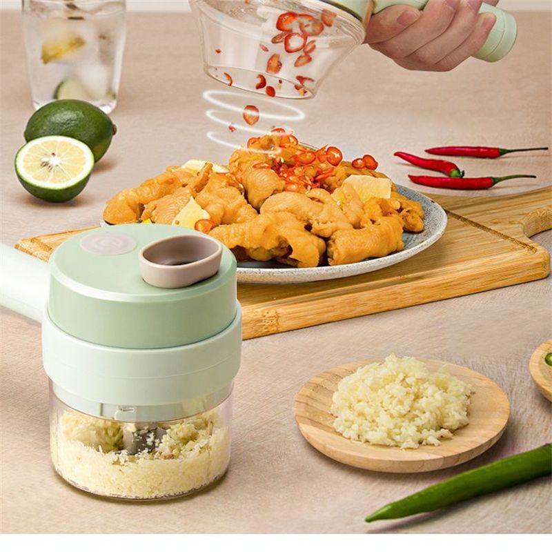 4-in-1 Electric Vegetable Cutter & Chopper Set_3