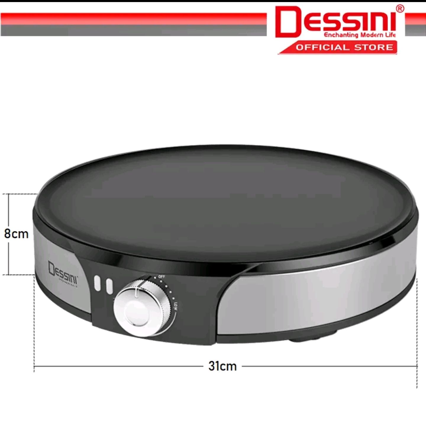 DESSINI 30cm 1200W Crepe Maker_1