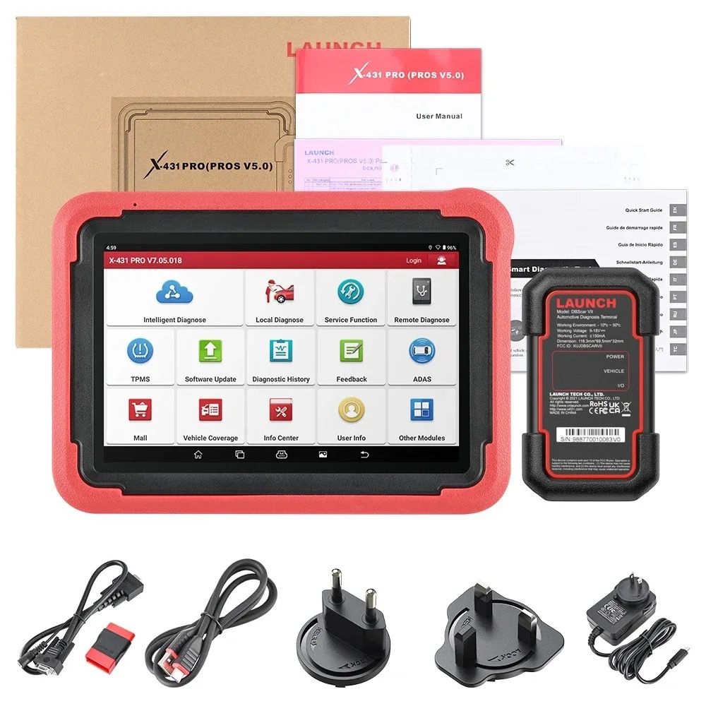 Launch X-431 PROS V5.0 Car Diagnostic Tool Intelligent Diagnose TPMS Supports CANFD and DOIP_1