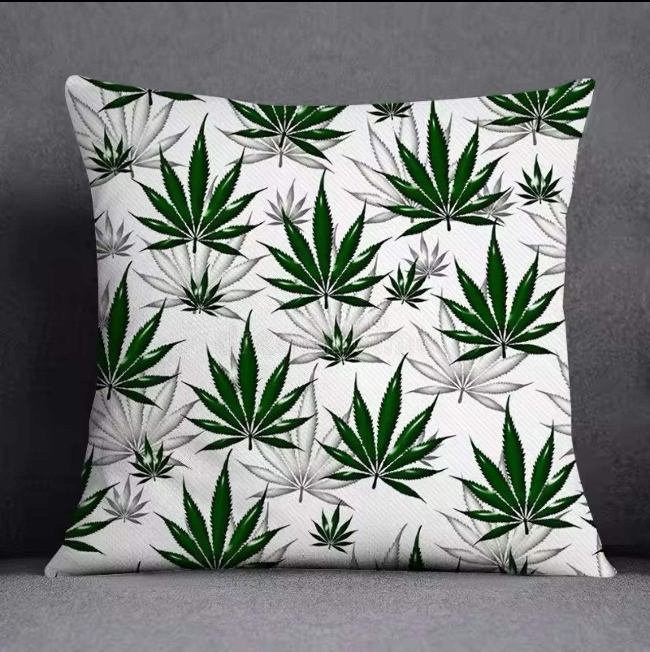 Coussin avec Housse à Motif Cannabis – Confort et Style Unique_7