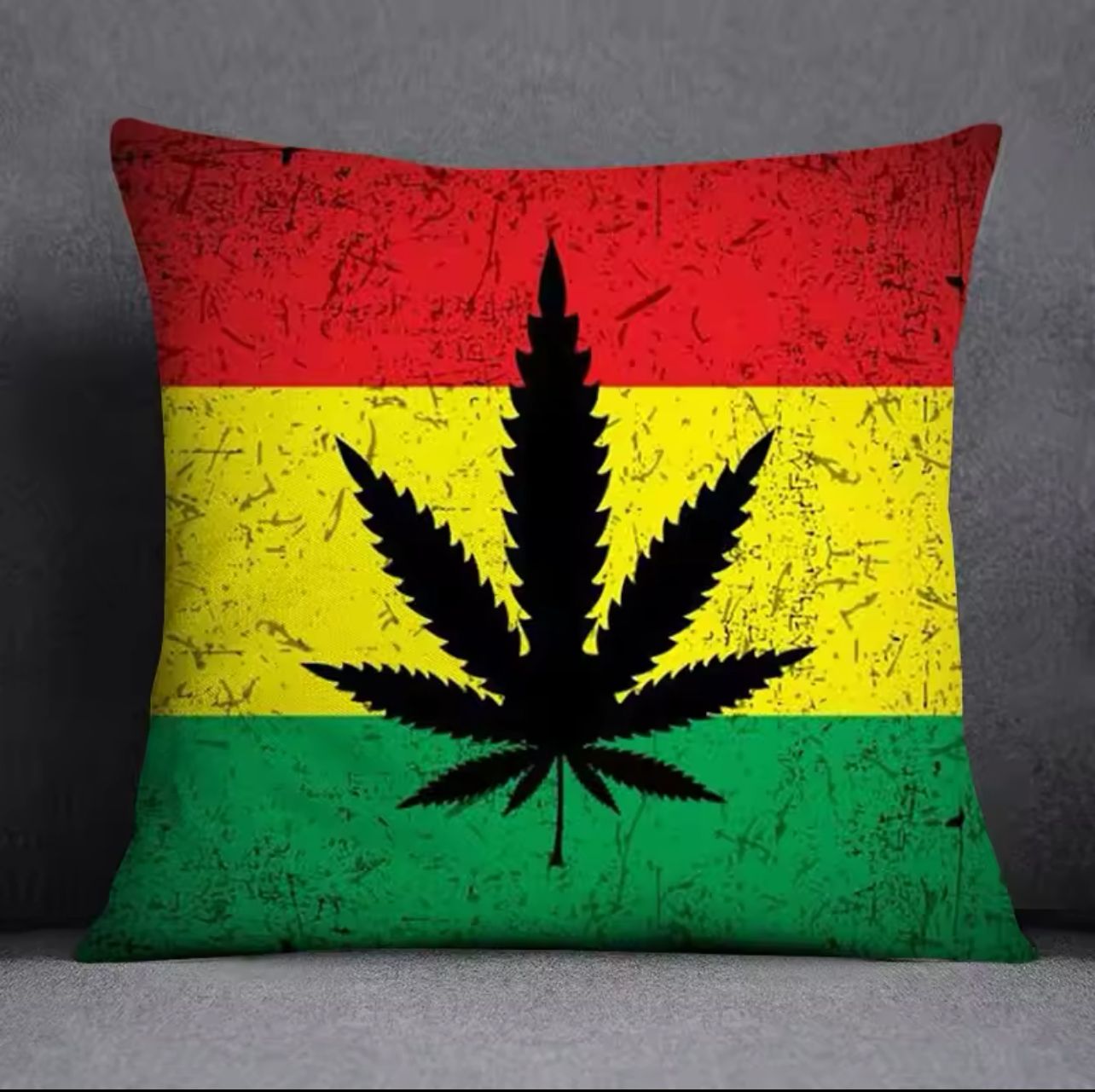 Coussin avec Housse à Motif Cannabis – Confort et Style Unique_4