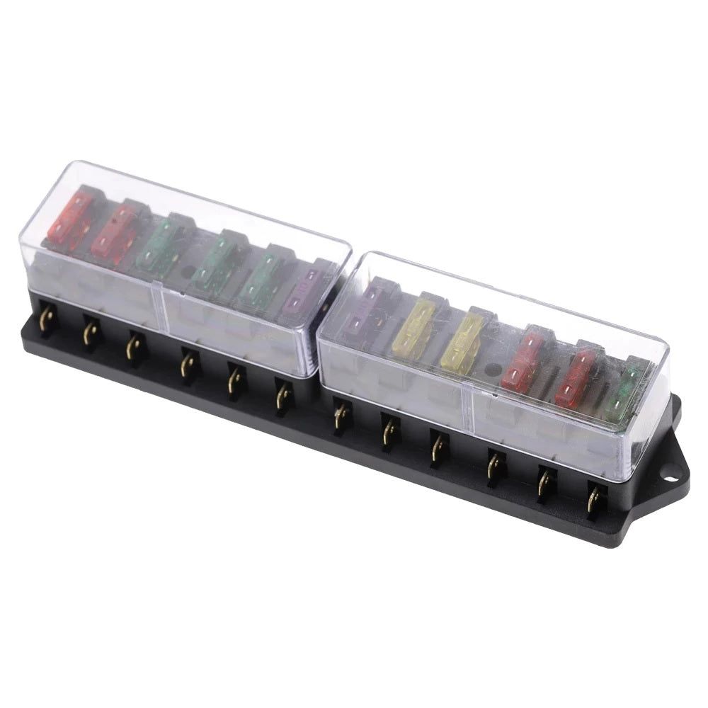 12Way Car Blade Fuse Box with Fuses_0