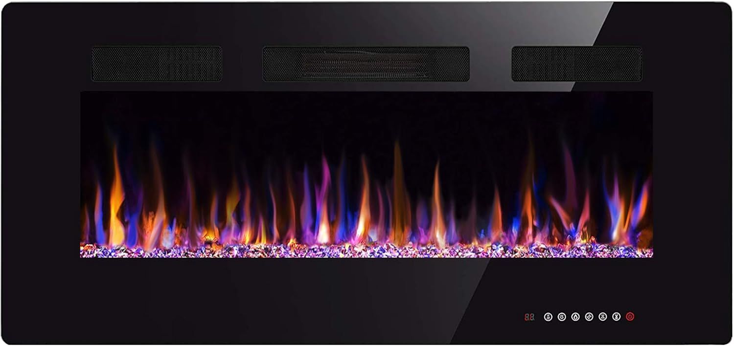 🔥 FlameFusion 30-Inch Wall-Mounted Recessed Electric Fireplace 🔥_4