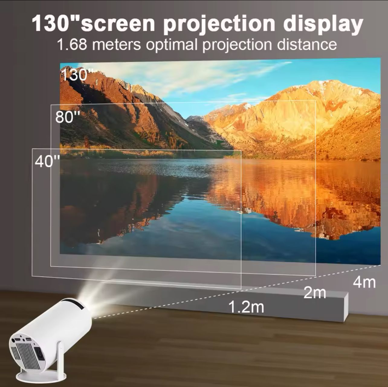 Mini Vidéoprojecteur 4K Ultra HD – Compact, Puissant et Polyvalent_1