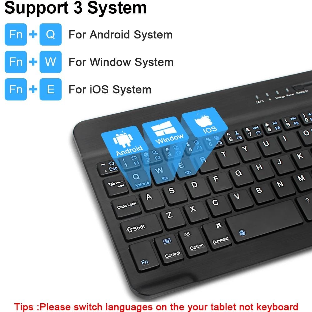 Bluetooth Wireless Keyboard Mini Keyboard For Laptop Tablet Phone Ipad Rechargeable Gaming Keyboard For Android IOS Windows_4