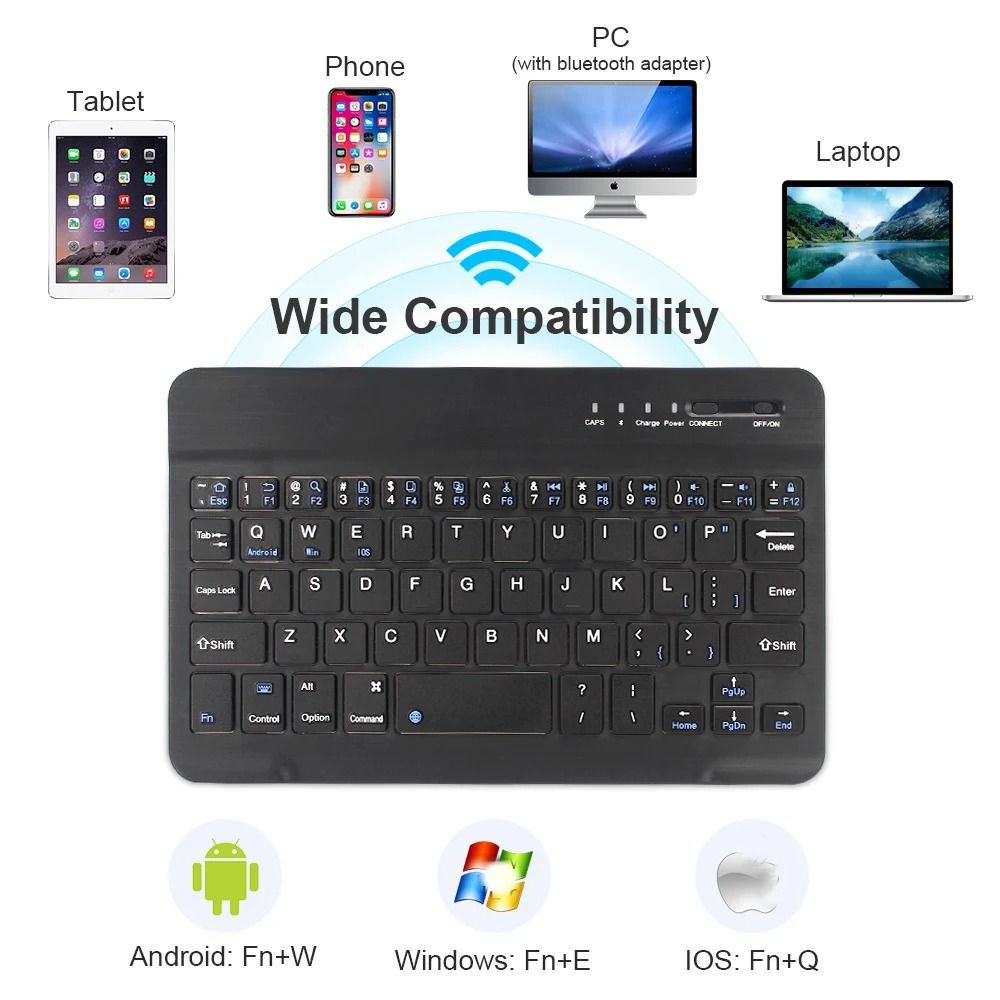 Bluetooth Wireless Keyboard Mini Keyboard For Laptop Tablet Phone Ipad Rechargeable Gaming Keyboard For Android IOS Windows_5