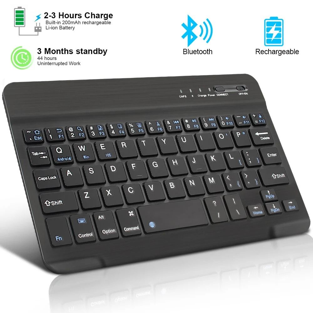 Bluetooth Wireless Keyboard Mini Keyboard For Laptop Tablet Phone Ipad Rechargeable Gaming Keyboard For Android IOS Windows_0