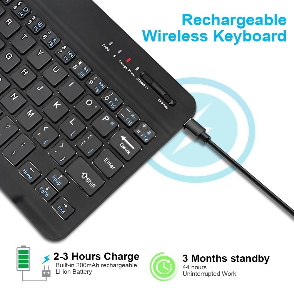 Bluetooth Wireless Keyboard Mini Keyboard For Laptop Tablet Phone Ipad Rechargeable Gaming Keyboard For Android IOS Windows_1