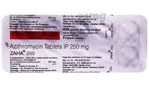 Azithromycin( Zaha 250mg )1x6 Tab_0