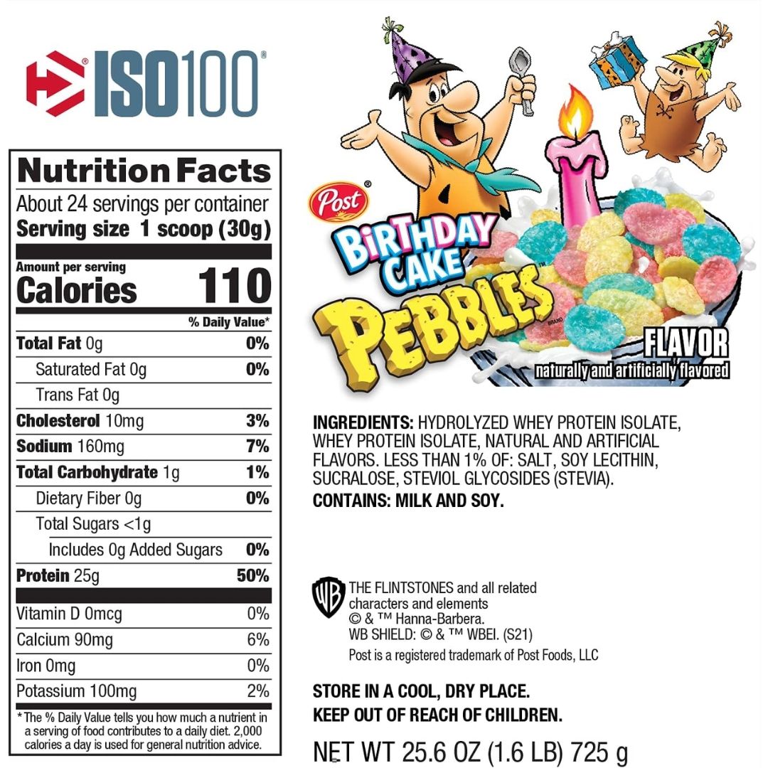 Iso 100 birthday cake pebbles 5lbs DYMATIZE_1