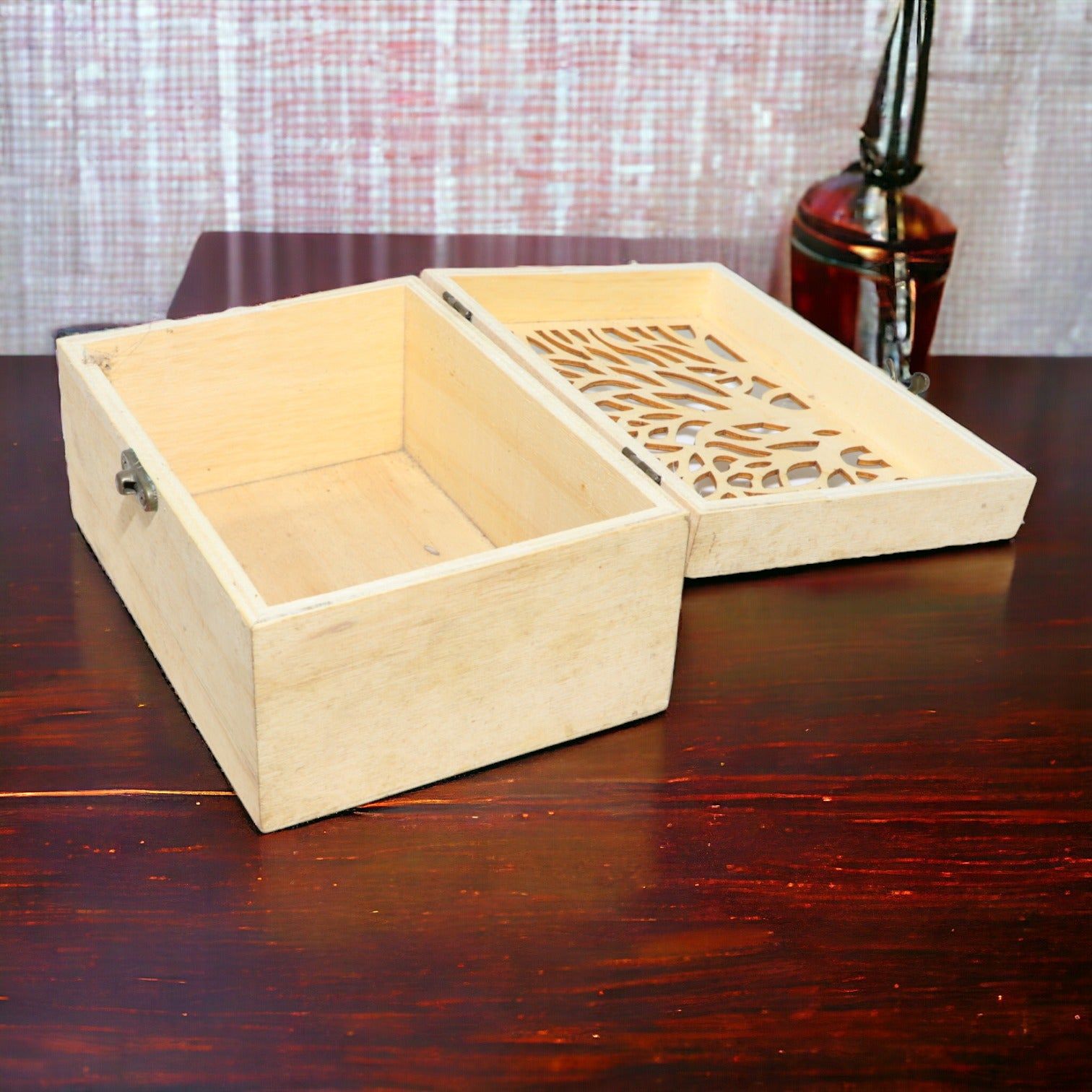 Brown wooden Rectangle Box Size 1_1