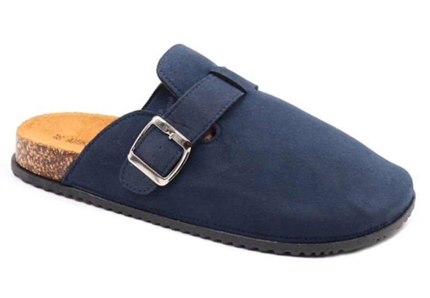 LADIES SLIP ON MULE NAVY_0