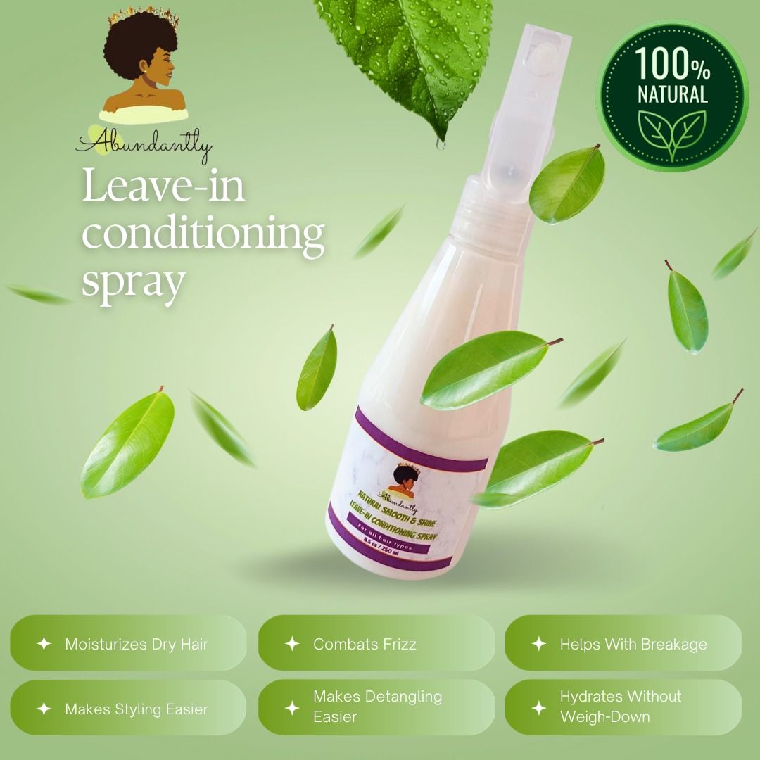 Natural smooth and shine leave-in conditioning spray _0