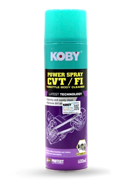 KOBY CVT/FI 600ML POWER SPRTY THROTTLE BODY CLEANER_0