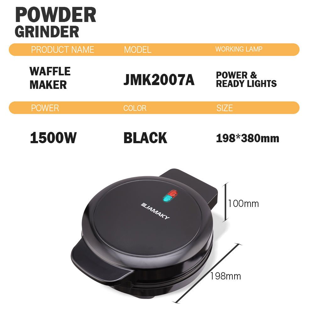  Jamaky Waffle Maker - 4 Section Design_4