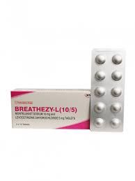 Breathezy-L15mg(Montelukast+Levocetrizine) 3x10 Tab_0