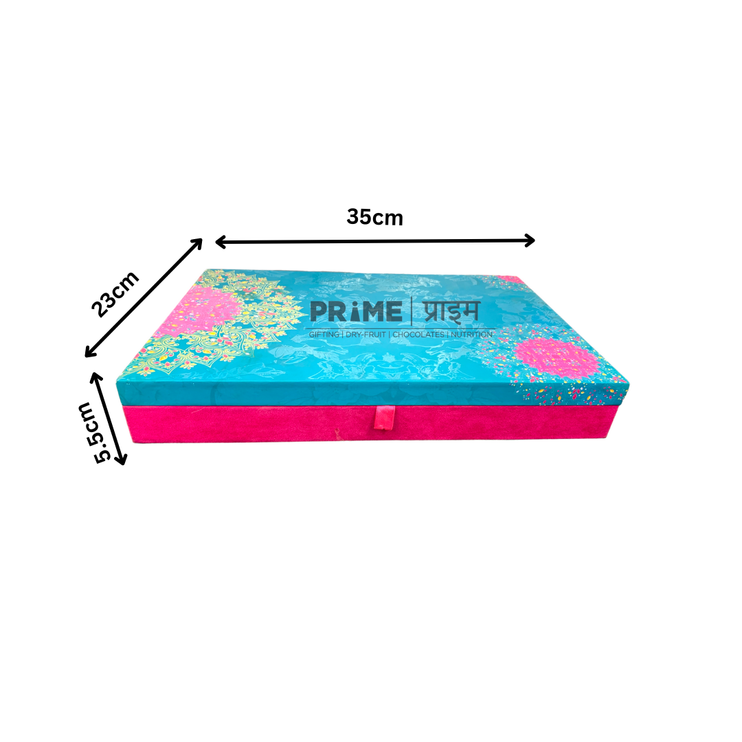 Titan Rectangle Dryfruit Box 6 Partition 14x9x2.5 in_0