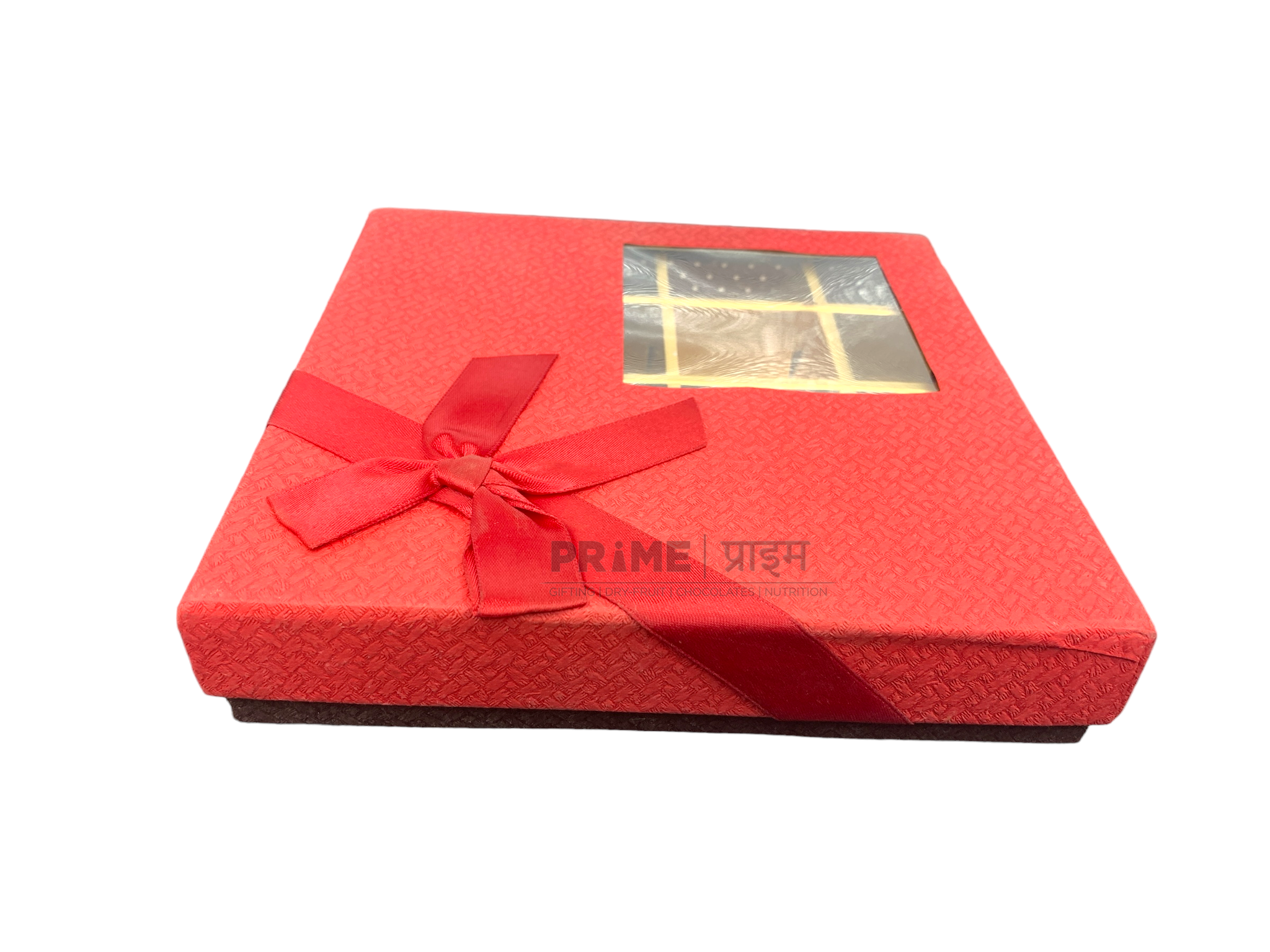 Red Square Hardpaper Dry Fruit Box_3