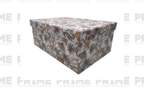 White Floral Rectangular Hardpaper Gift Box (size 10)_1