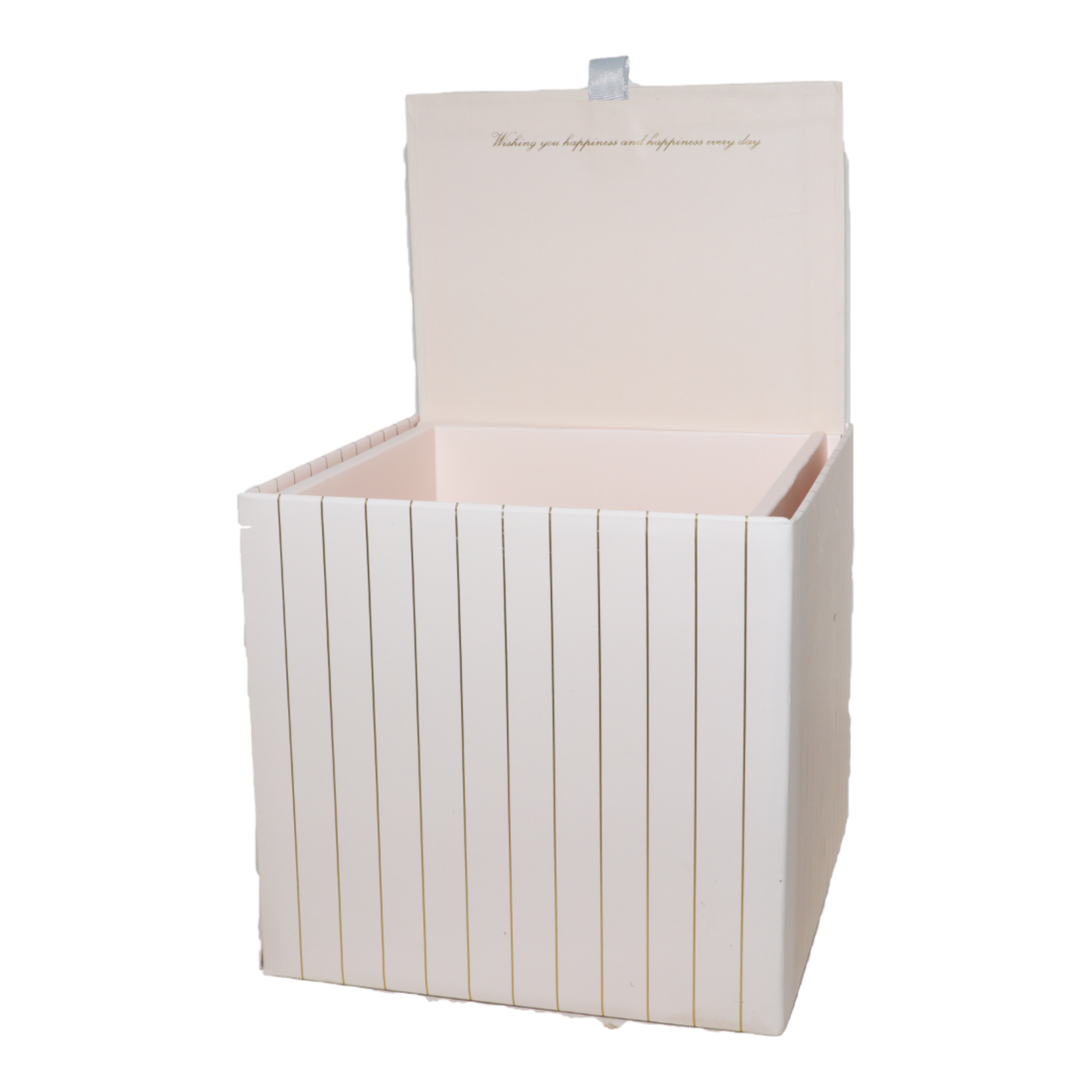 White Designed DIY Hardpaper Gift Box_0