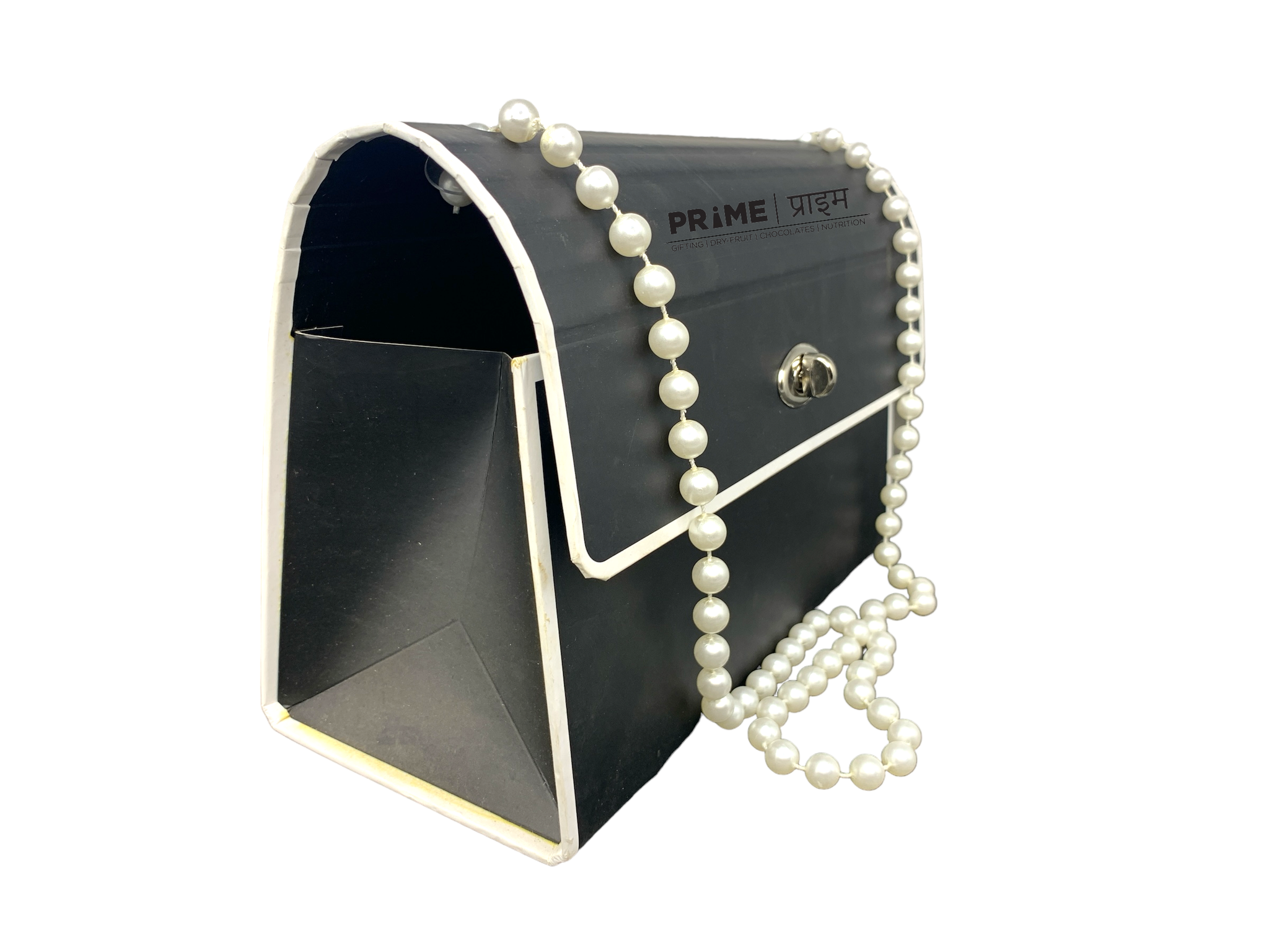 Black Hard Sheet Paper Rectangular Purse_2