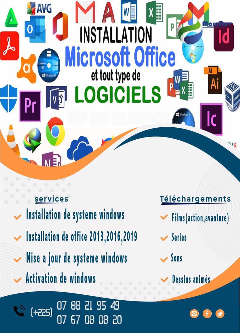 Installations de logiciels & jeux sur PC ( 5000 - 35000F)_0