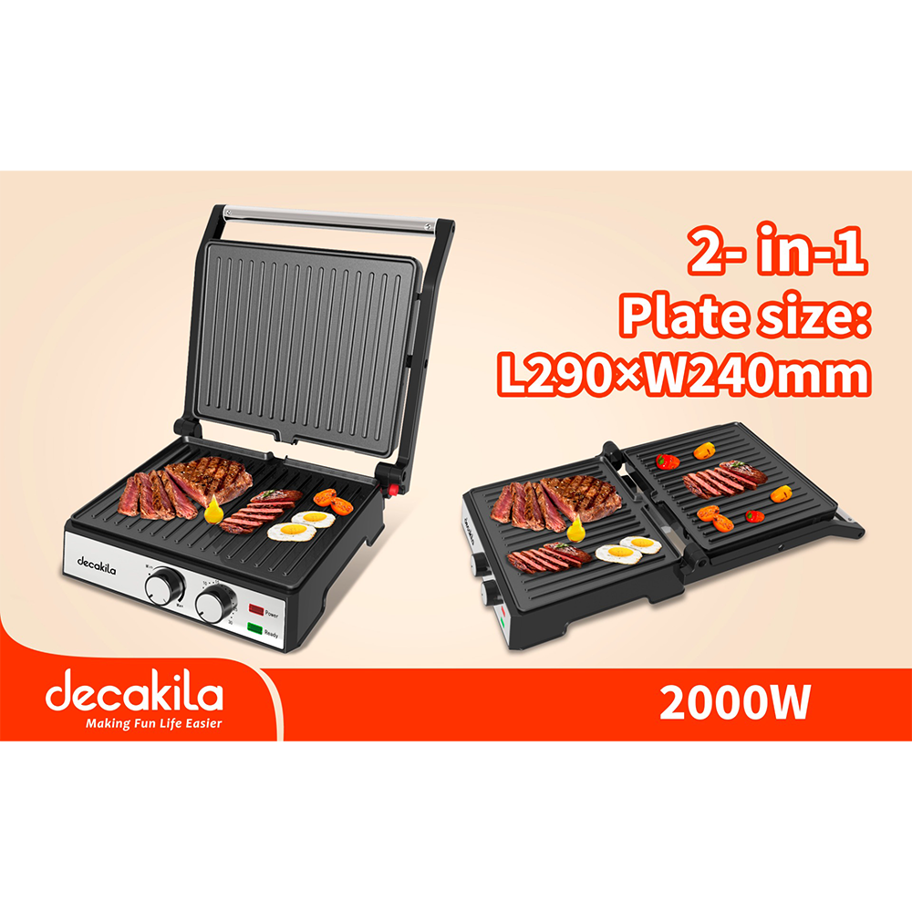 Grill electric 2000W 290x240mm KEEC079M Decakila_0