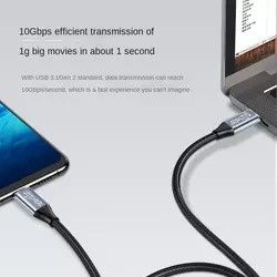  1.0M Type C to Type C Cable For Macbook PD 100W 5A USB 3.1 10Gbps ThunderBolt_3