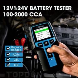 TOPDON BT200 12v 24v AGM GEL EFB Battery Tester Analyzer_4