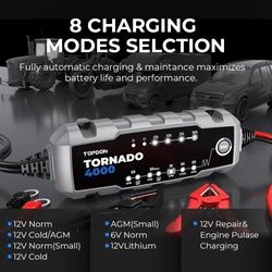 TOPDON Tornado T4000 6V 12V Car Battery Charger_2