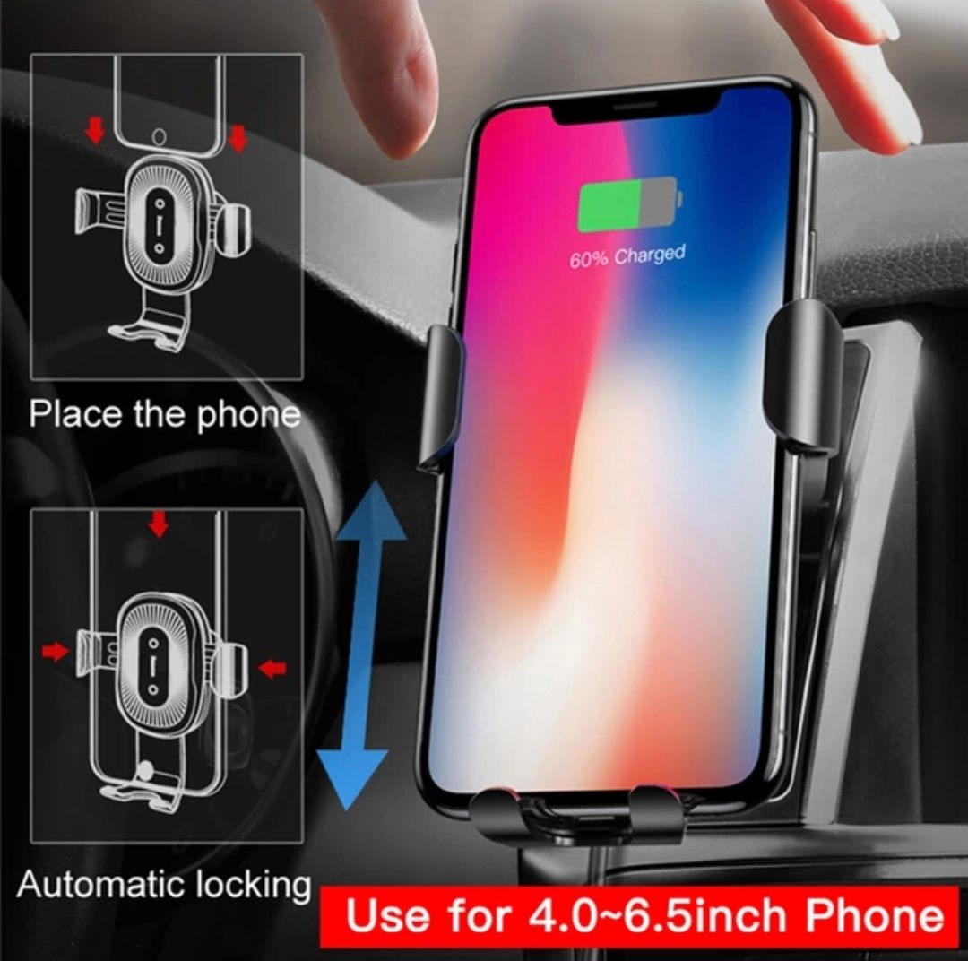 BASEUS Car Phone Holder and Wireless Charger_2