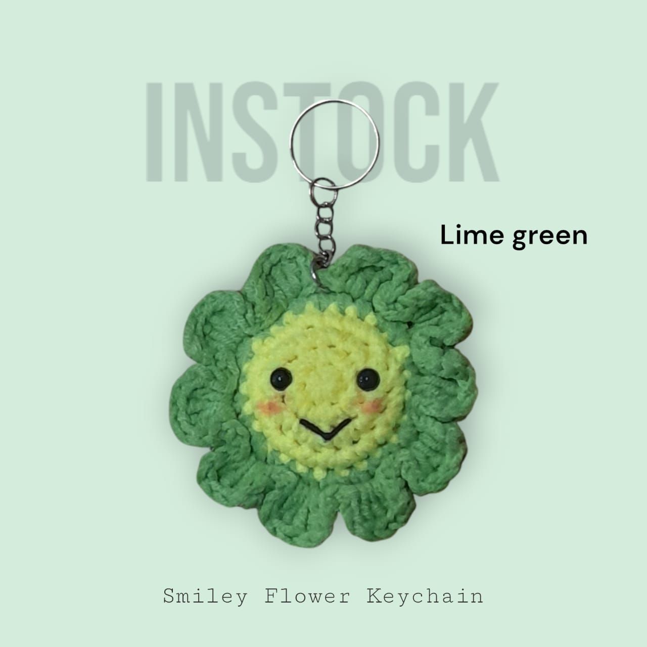 [INSTOCK] Smiley Flower Keychain_0