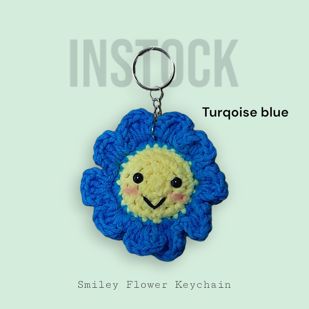 [INSTOCK] Smiley Flower Keychain_2