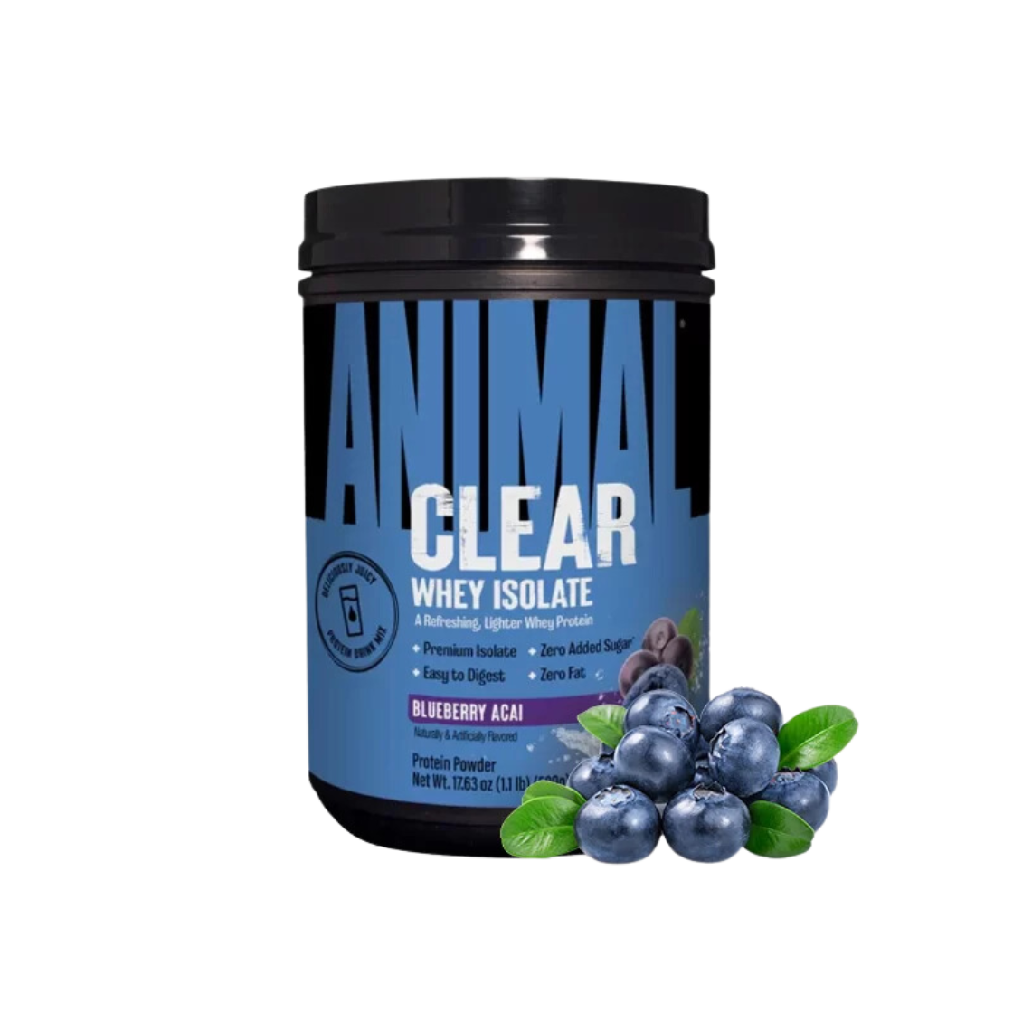 Clear Whey Isolate blueberry acai 20servs ANIMAL_0