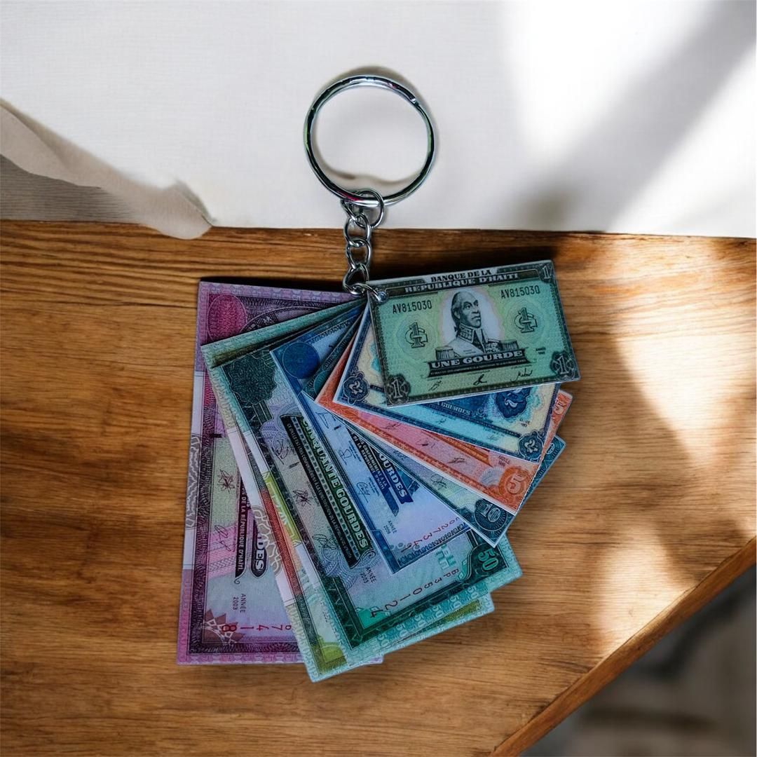 Haitian Keychain With Old Currency Model_2