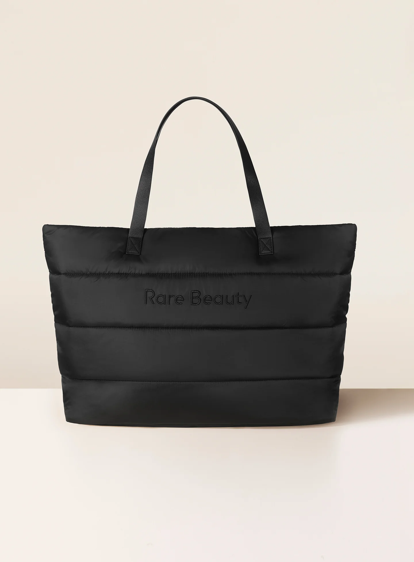 Rare Beauty Puffy Traveler Tote Black_0