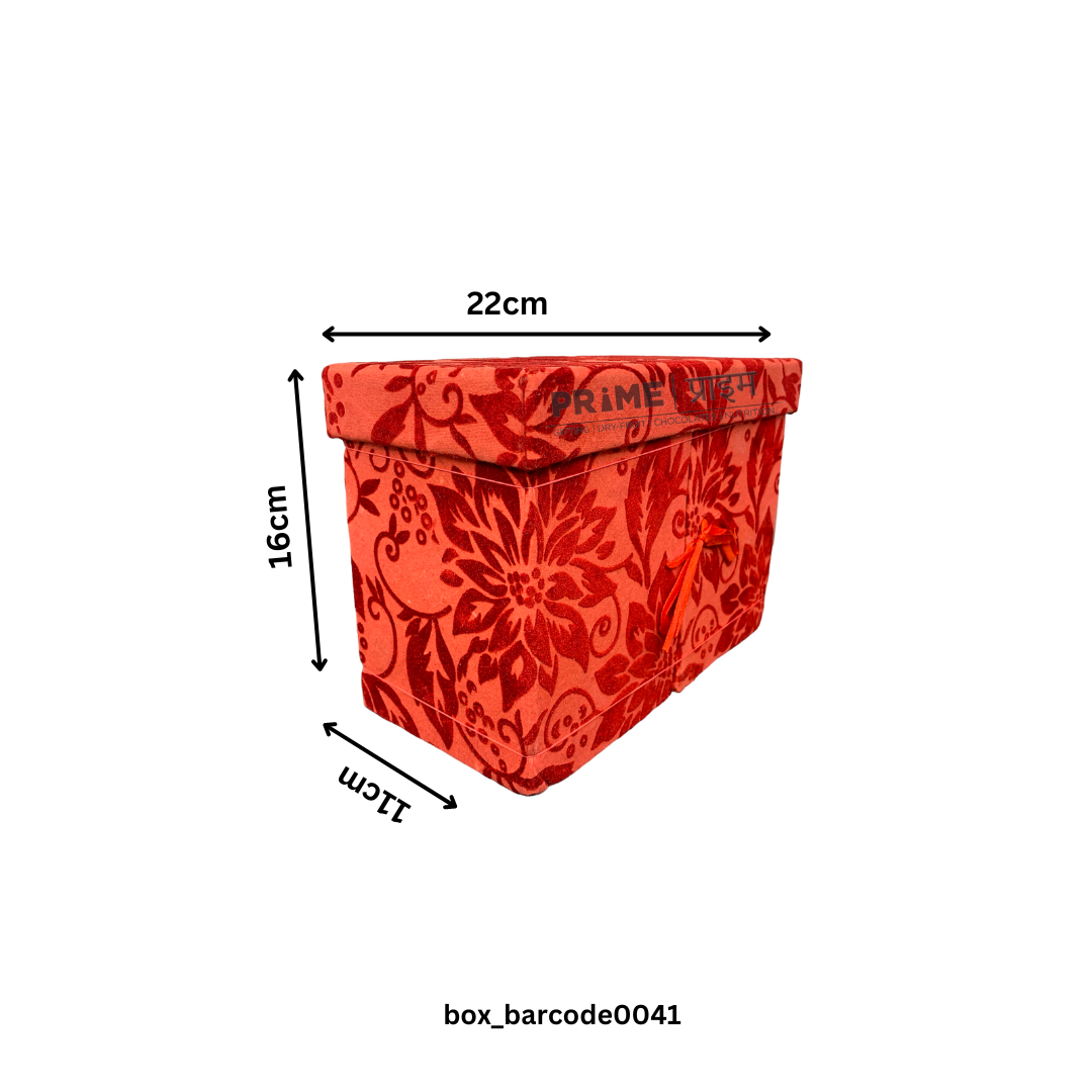 Floral Printed Rectangular Multiple Partition Surprise Hardpaper Box_0