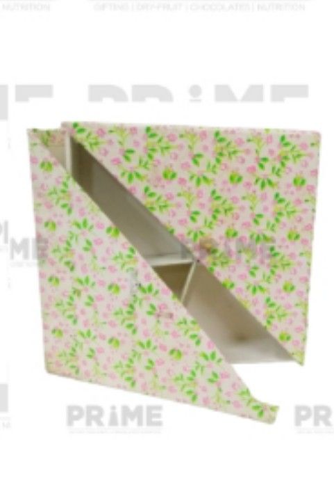 Four Partition Square Shaped Split Opening Hardpaper Dry Fruit Box_3