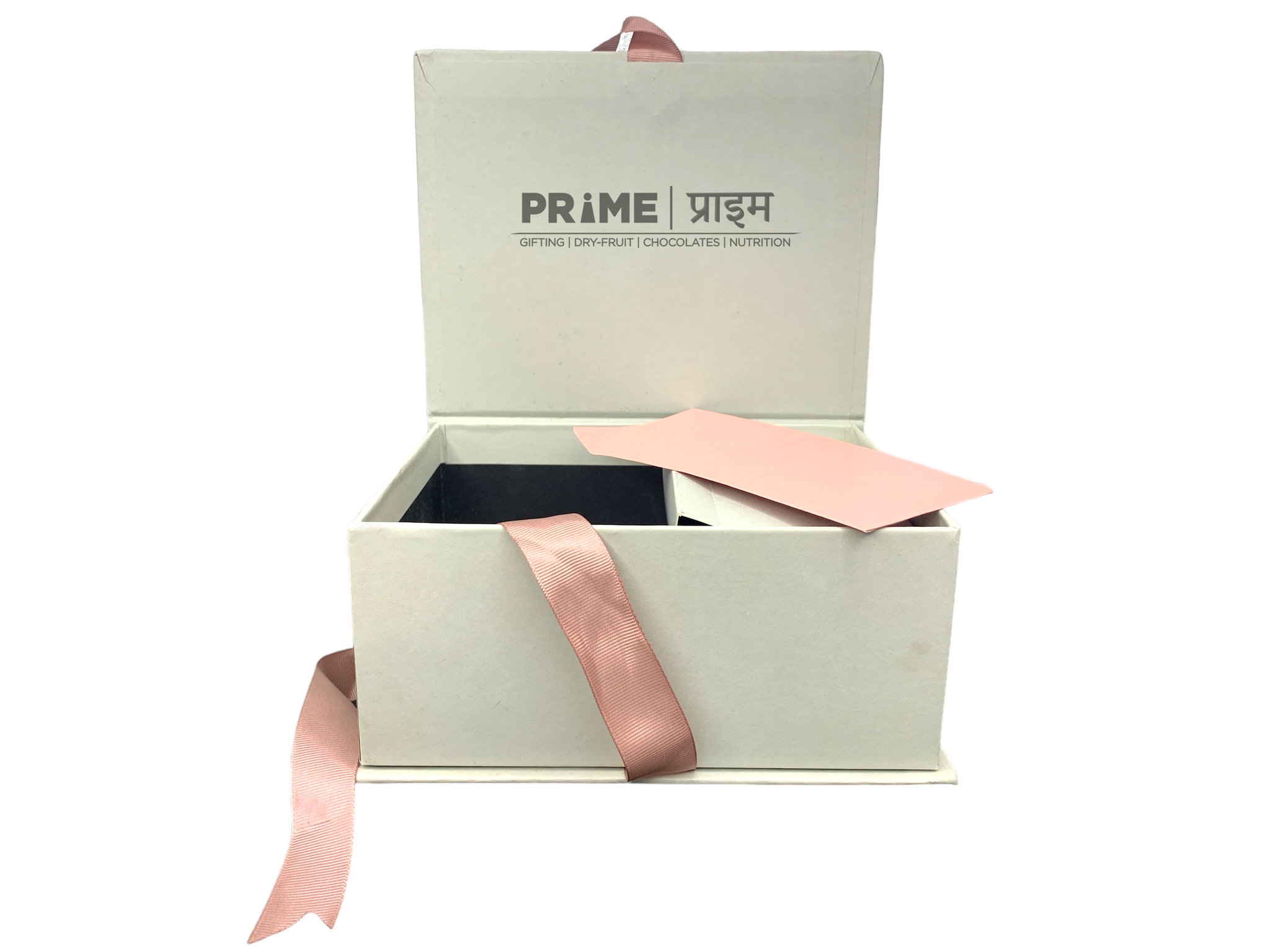 Grey Designed Hardpaper Gift Box with Ribbon�s (size 1)_2