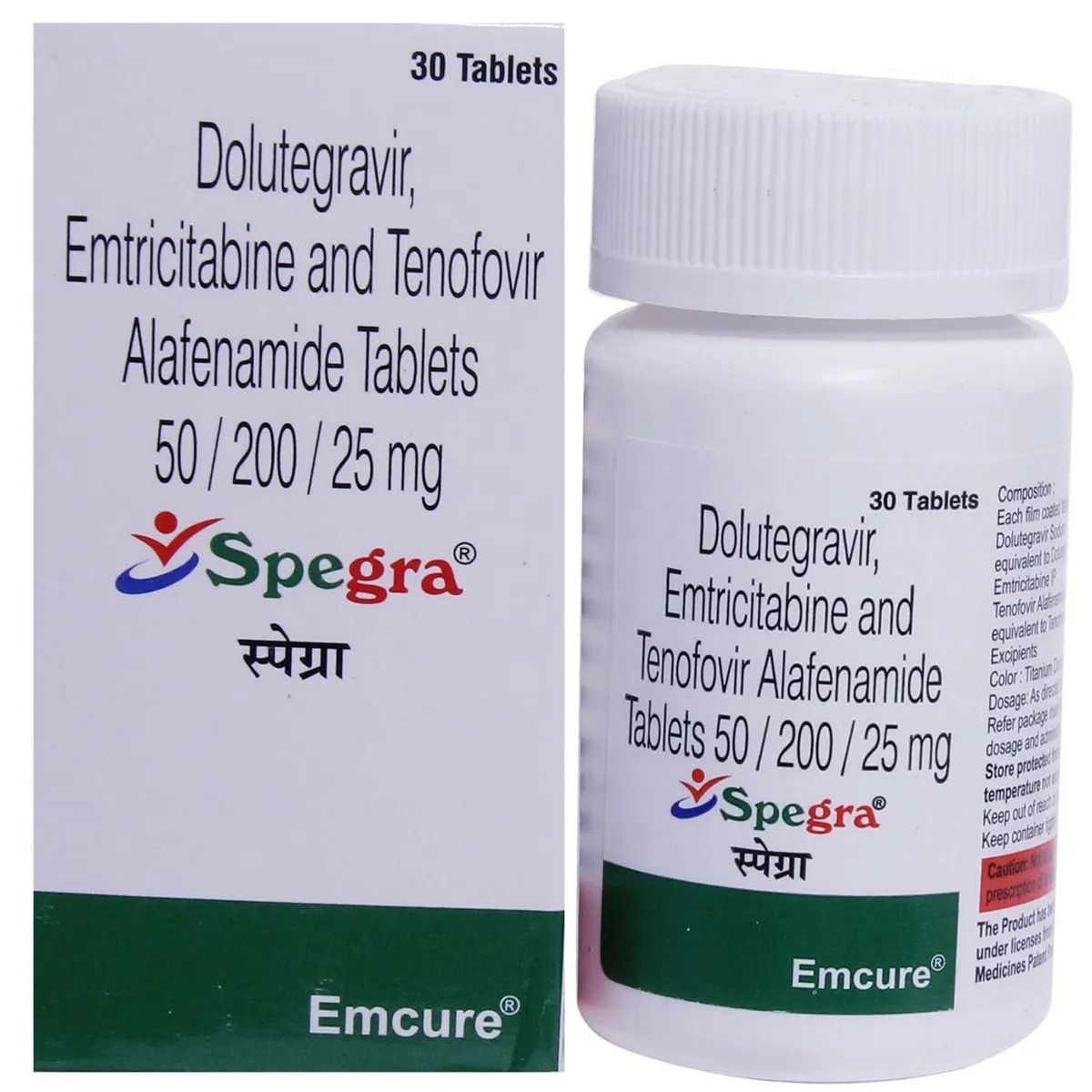 Dolutegravir, Emtricitabine and Tenofovir Alafenamide 50mg/25mg/200mg Tablets_0