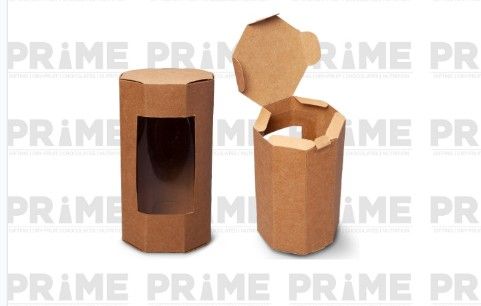 Kraft Brown Cookie Box with Window-4"x3"_1