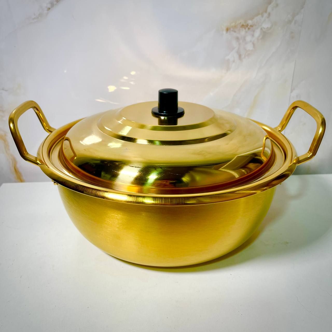 KOREAN STYLE SOUP POT TITANIUM 26CM GOLD (CODE: K11)_0