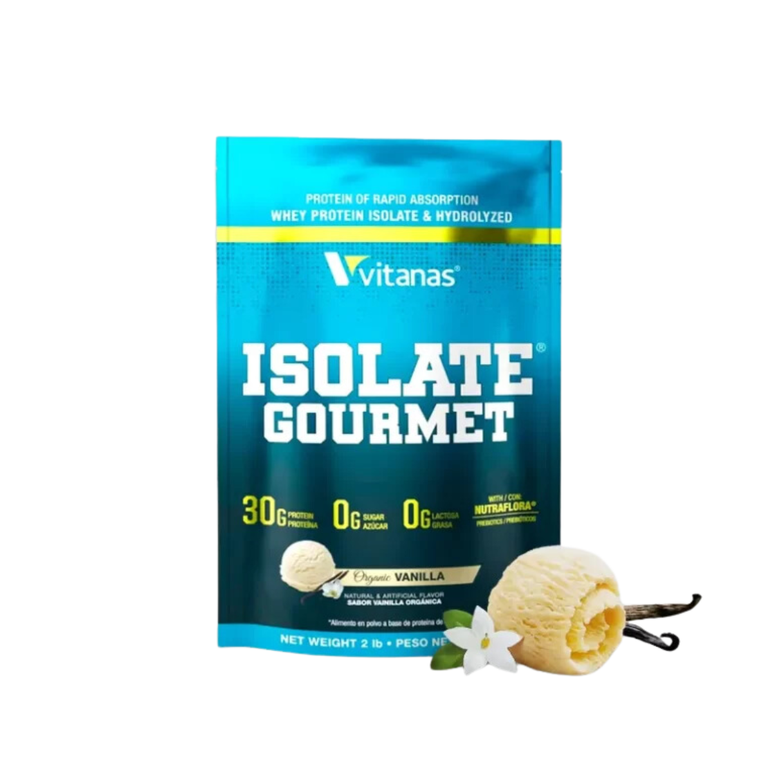 Isolate Gourmet vainilla 2lbs VITANAS _0