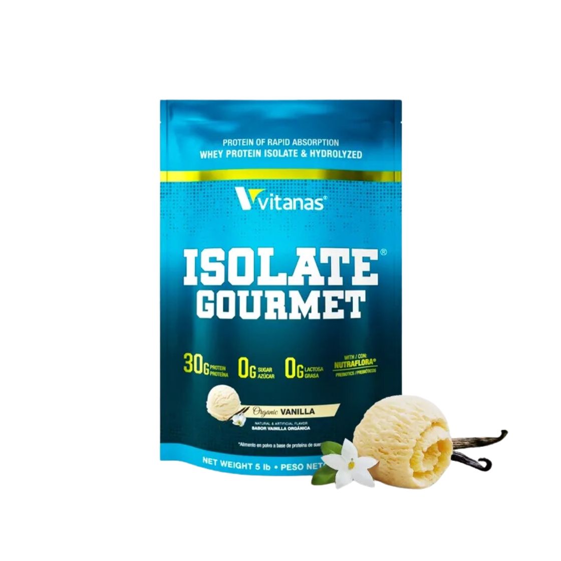 Isolate Gourmet vainilla 5lbs VITANAS _0