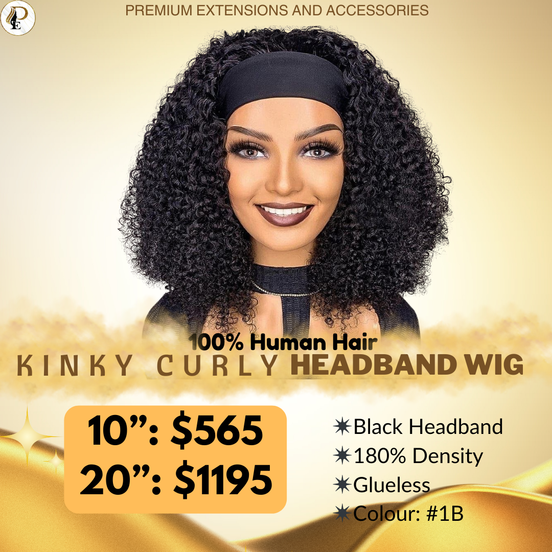 Kinky Curly Headband Wig_2